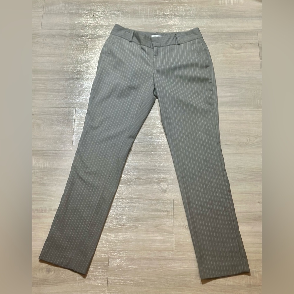 Calvin Klein Gray Pinstripe Pants